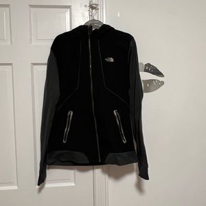 The North Face Mens Black and Gray Zip Up Size Large